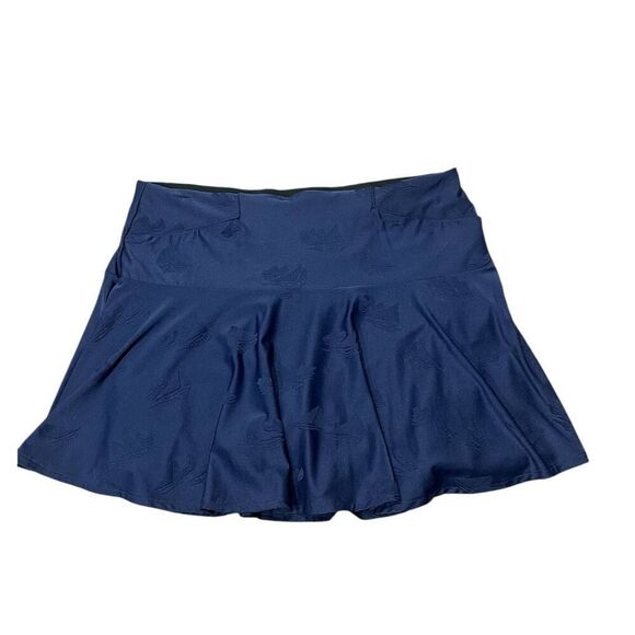 NWT RLX RALPH LAUREN WOMEN’S CALI BRIGHTS NAVY GOLF TENNIS SKORT SIZE LARGE - Picture 1 of 8